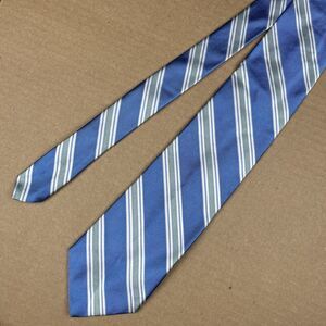 Brooks Brothers Makers And Merchants Tie Men’s 56” x 3.5” Silk Blue Green Stripe